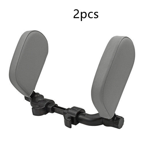 Adjustable Car Headrest Pillow - Soft Travel Seat Neck Support Cushion | Leather Auto Headrest for Comfortable Sleep