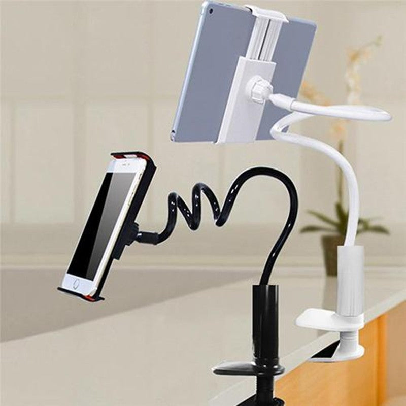 360-Degree Spiral Base Lazy Mobile Phone & Tablet Stand - Adjustable Holder for Hands-Free Viewing