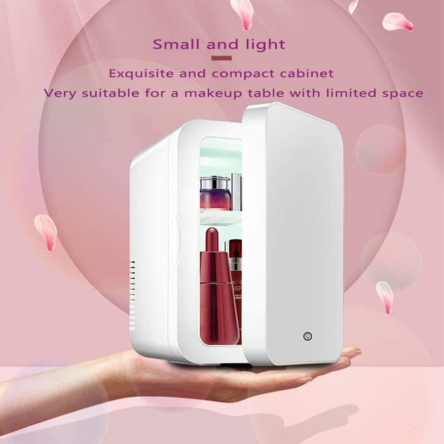 Mini Makeup Fridge - Portable Cosmetic Refrigerator & Warmer for Skincare, Beauty & Perfume Products