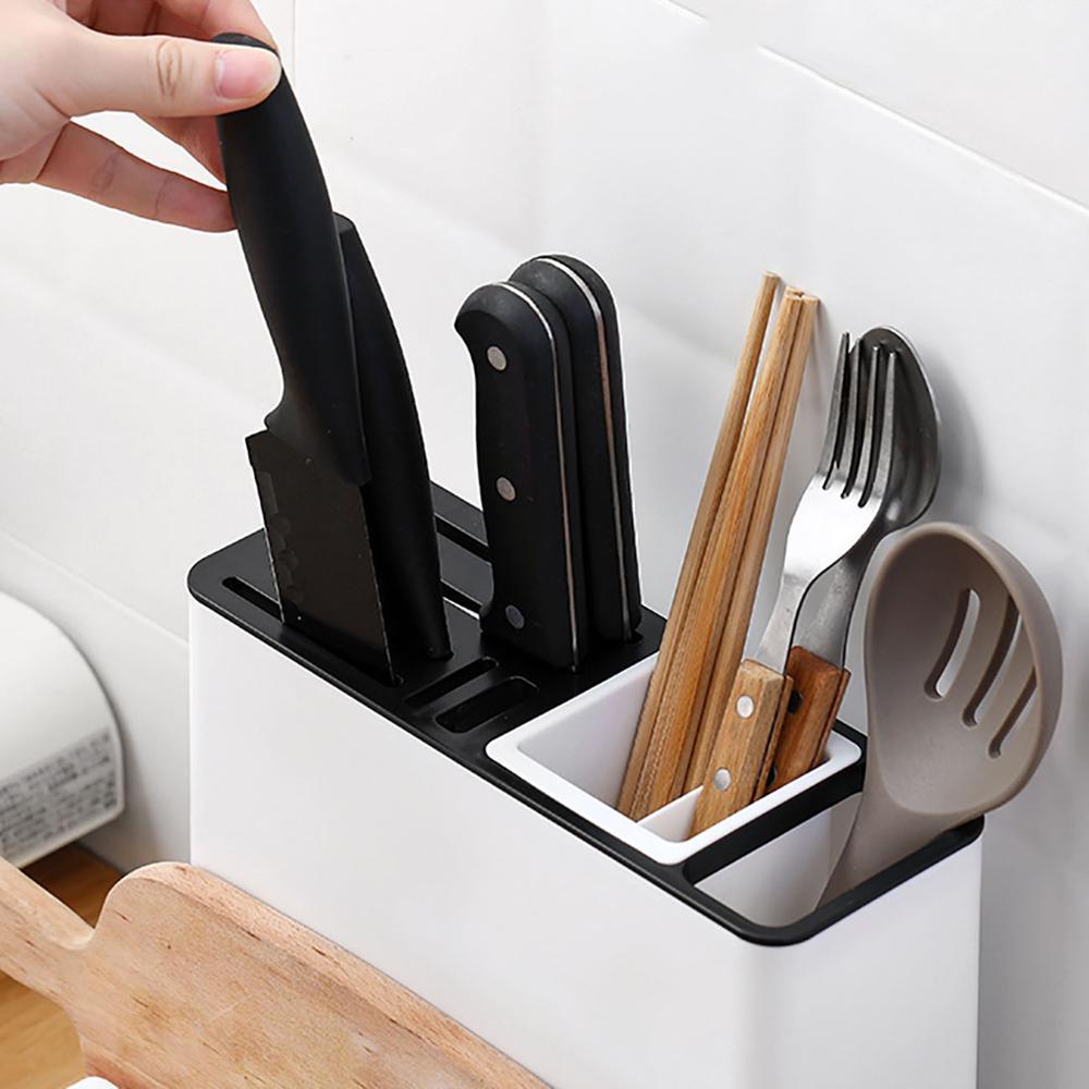 Tableware Storage Holders - Plastic Knife Storage Racks for Kitchen Convenience & Organization