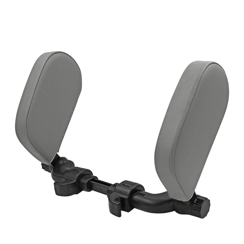 Adjustable Car Headrest Pillow - Soft Travel Seat Neck Support Cushion | Leather Auto Headrest for Comfortable Sleep