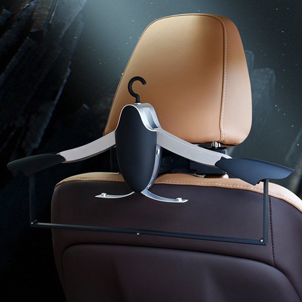 Creative Penguin Car Clothes Hanger - Folding Exterior Hanging Accessory for Car & Travel Clothes Organization