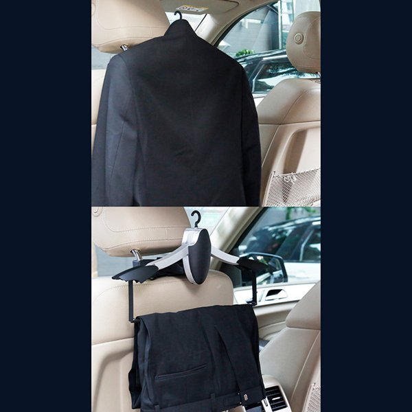 Creative Penguin Car Clothes Hanger - Folding Exterior Hanging Accessory for Car & Travel Clothes Organization