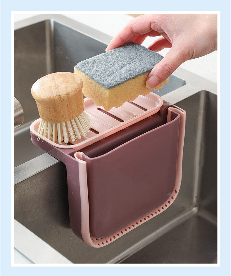 Foldable Drain Filter Shelf - Kitchen Drain Basket for Easy Dish Drying & Storage
