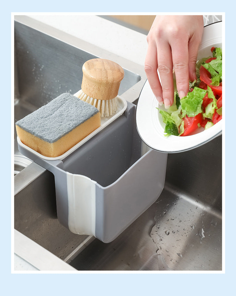 Foldable Drain Filter Shelf - Kitchen Drain Basket for Easy Dish Drying & Storage