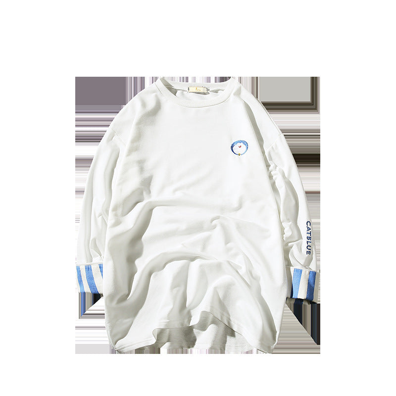 Men's Quarter Sleeve Loose T-Shirt – Fashionable Autumn Sweater Top for Men