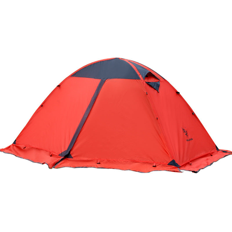 Outdoor Camping Double-Layer Aluminum Pole Tent - Durable & Weather-Resistant Shelter for Camping Adventures