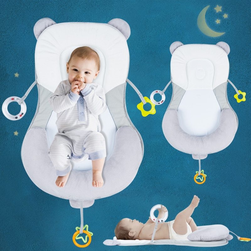 Baby Positioning Pad & Sleeping Pillow - Anti-Deflection Head Correction Support for Infant Sleep