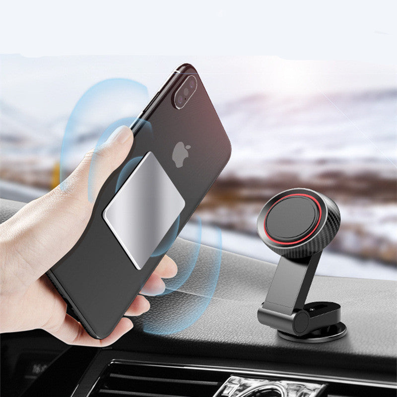 360° Rotating Magnetic Car Phone Holder - Desktop Folding Navigation Stand for Dashboard Support | Auto Accessories