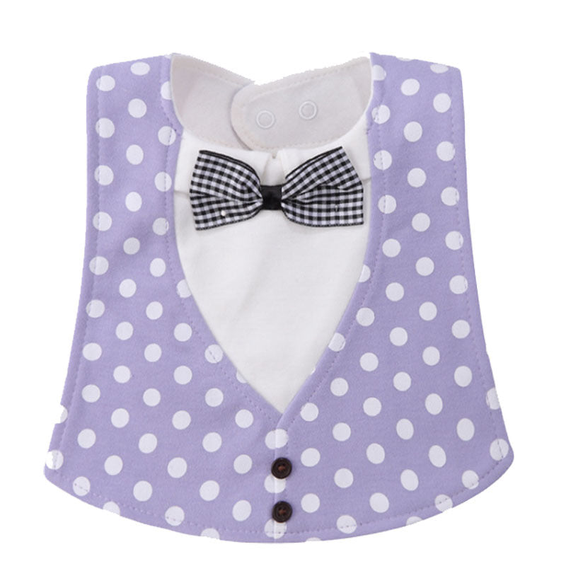 Gentleman Style Waterproof Baby Bibs - Adjustable Novelty Burp Cloths for Newborns & Toddlers
