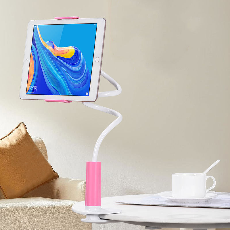360-Degree Spiral Base Lazy Mobile Phone & Tablet Stand - Adjustable Holder for Hands-Free Viewing
