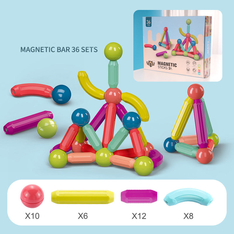 Baby Magnetic Building Blocks Set - Magnetic Stick & Toy Bricks for Kids | Educational Game for Children