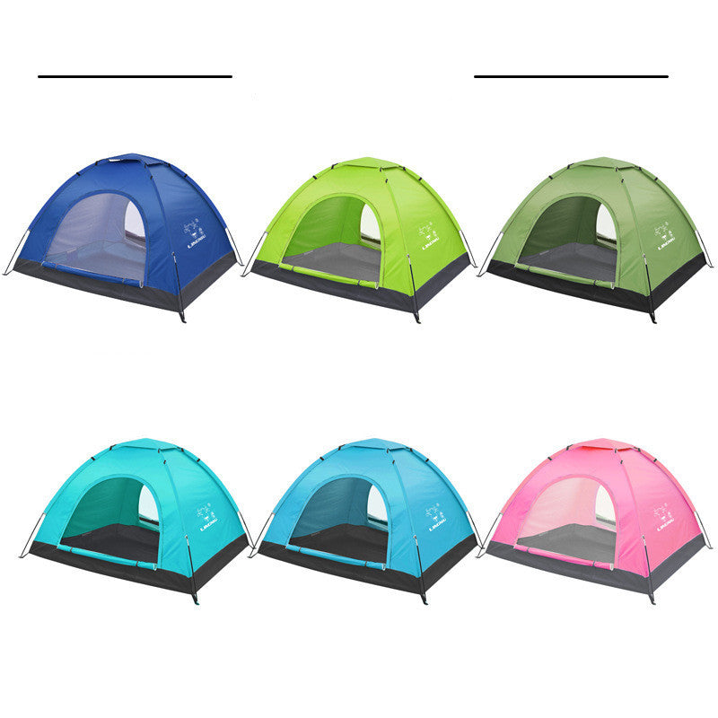 Single-Layer Camping Tent - Lightweight Outdoor Shelter for Beach, Hiking & Travel