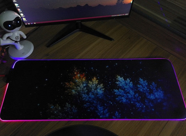 RGB LED Mouse Pad – Luminous Light-Up Gaming Mouse Pad with Customizable Colors
