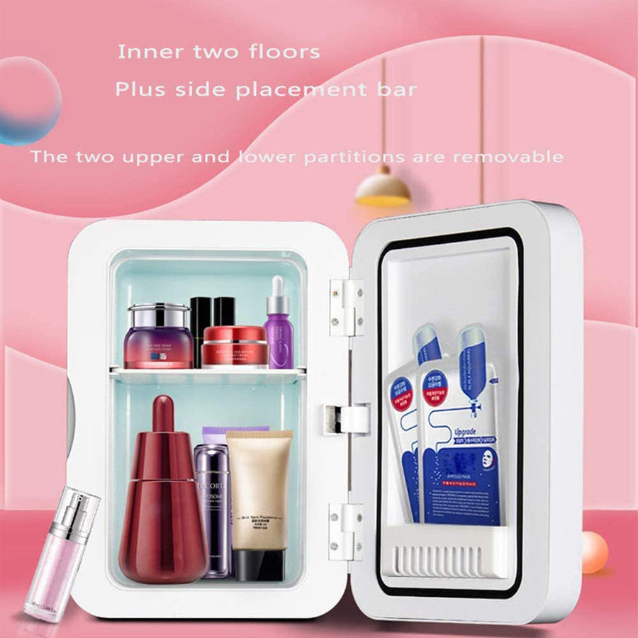 Mini Makeup Fridge - Portable Cosmetic Refrigerator & Warmer for Skincare, Beauty & Perfume Products