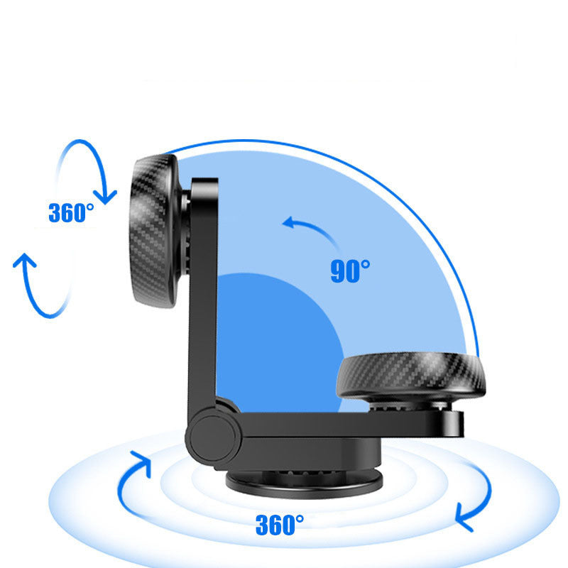 360° Rotating Magnetic Car Phone Holder - Desktop Folding Navigation Stand for Dashboard Support | Auto Accessories