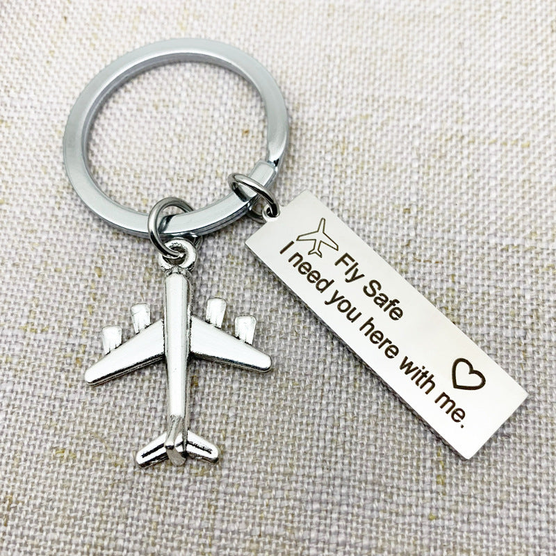 Drive Well Couple Gift - Airplane Accessory Pendant for Him & Her