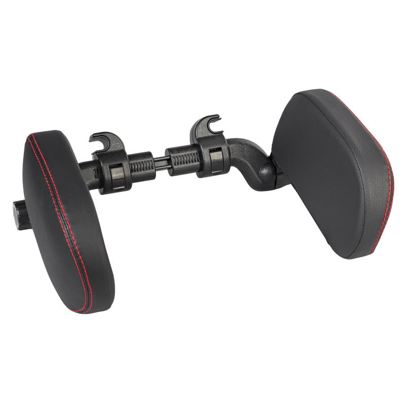 Adjustable Car Headrest Pillow - Soft Travel Seat Neck Support Cushion | Leather Auto Headrest for Comfortable Sleep