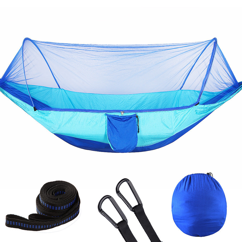 Fully Automatic Quick-Opening Hammock with Mosquito Net - Portable & Comfortable Outdoor Sleeping Gear
