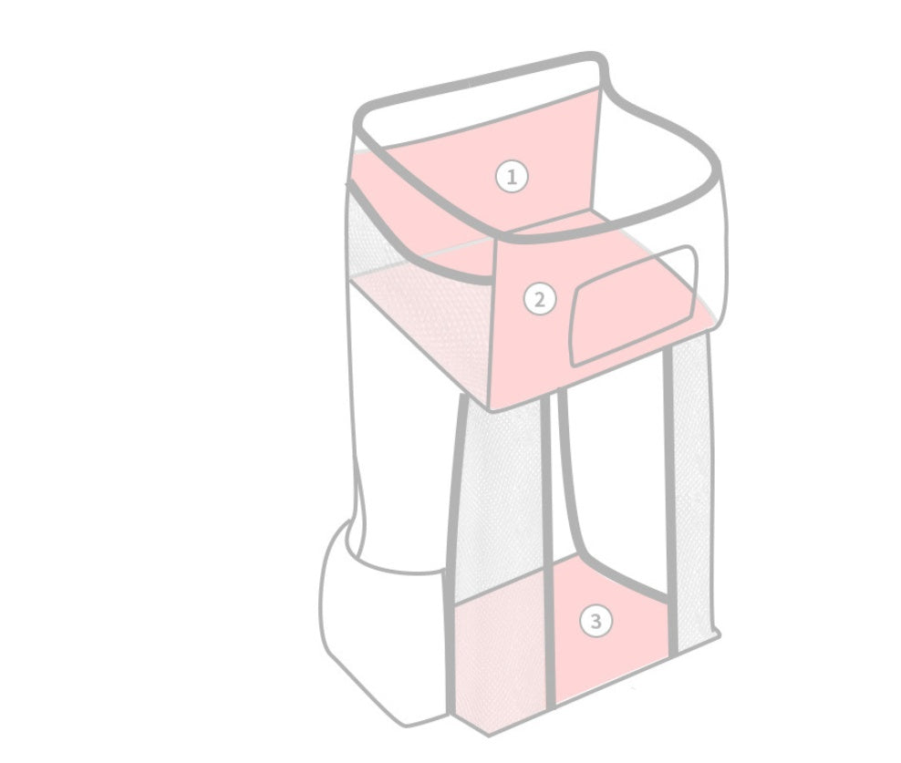 Attachable Storage Bags - Versatile Organizers for Home, Office, and Travel