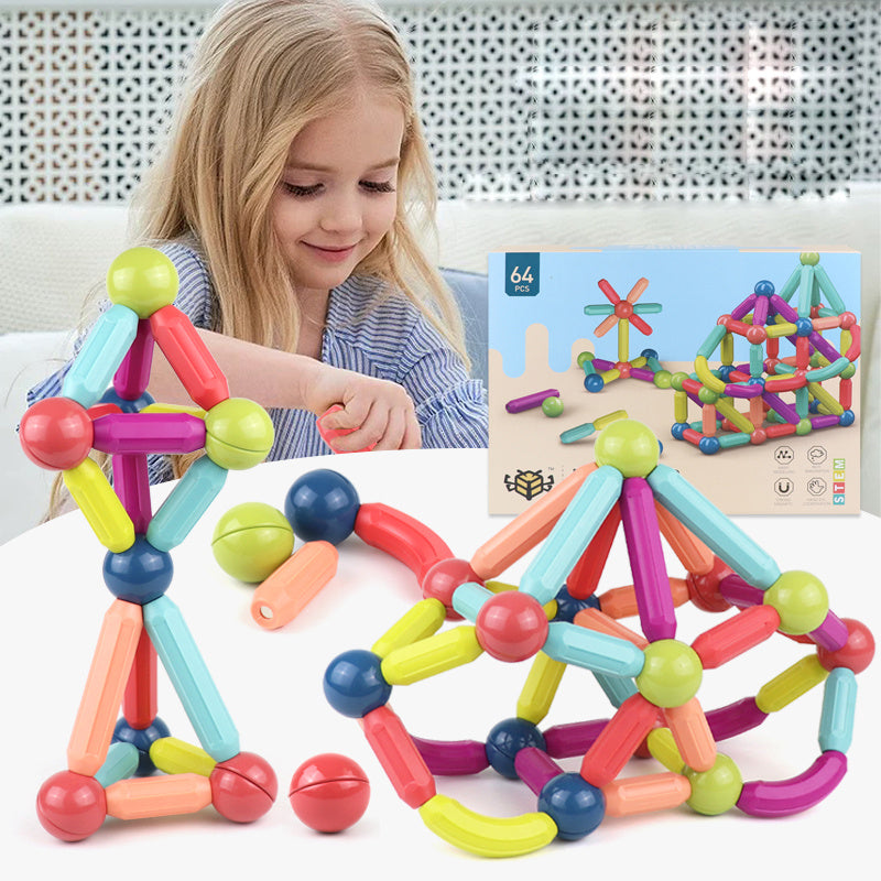 Baby Magnetic Building Blocks Set - Magnetic Stick & Toy Bricks for Kids | Educational Game for Children