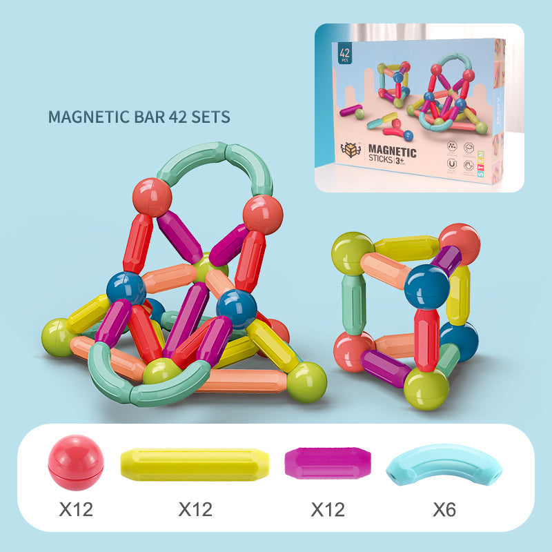 Baby Magnetic Building Blocks Set - Magnetic Stick & Toy Bricks for Kids | Educational Game for Children