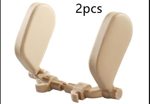 Adjustable Car Headrest Pillow - Soft Travel Seat Neck Support Cushion | Leather Auto Headrest for Comfortable Sleep