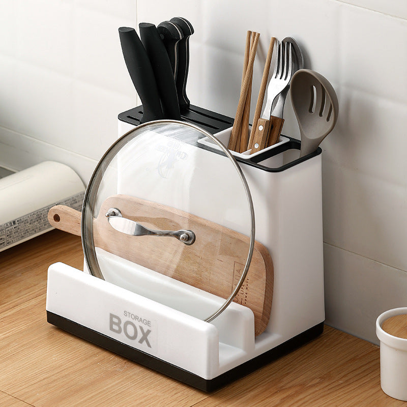 Tableware Storage Holders - Plastic Knife Storage Racks for Kitchen Convenience & Organization