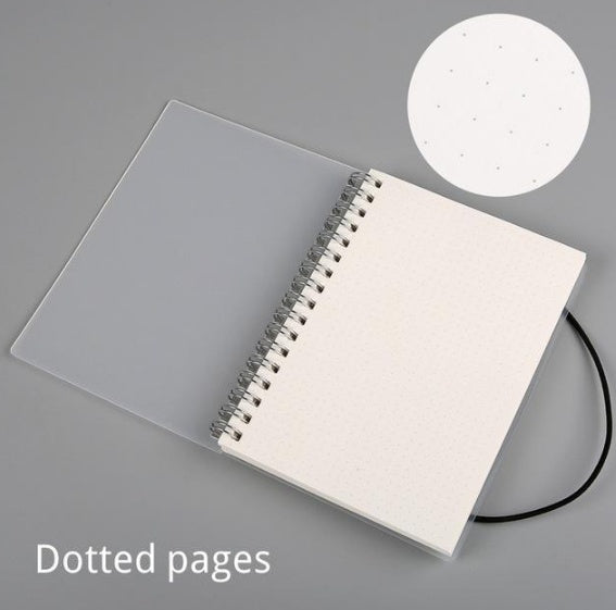 Plastic Cover Spiral Coil Notebook - Durable & Stylish Journal for Notes, School & Office Use