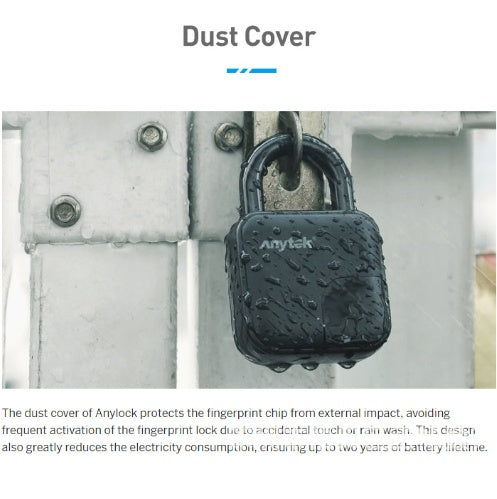 Smart Lock Waterproof L3 Fingerprint Padlock - Secure & Convenient Biometric Lock for Doors, Bags, and More