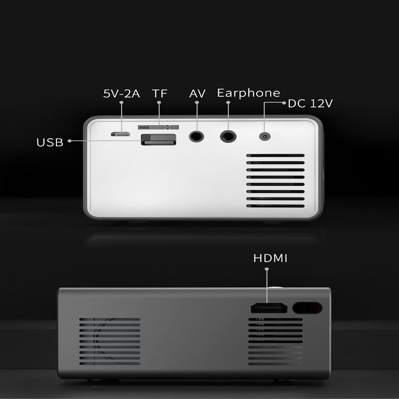T300 HD 1080P Mini Projector - Compact Home & Office Projector for Movies, Presentations & Entertainment