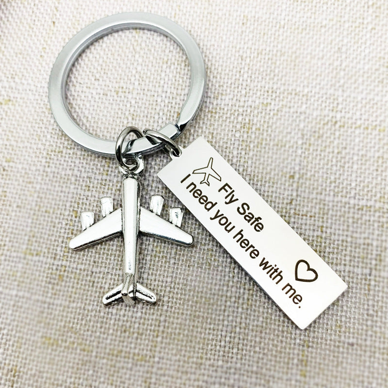 Drive Well Couple Gift - Airplane Accessory Pendant for Him & Her