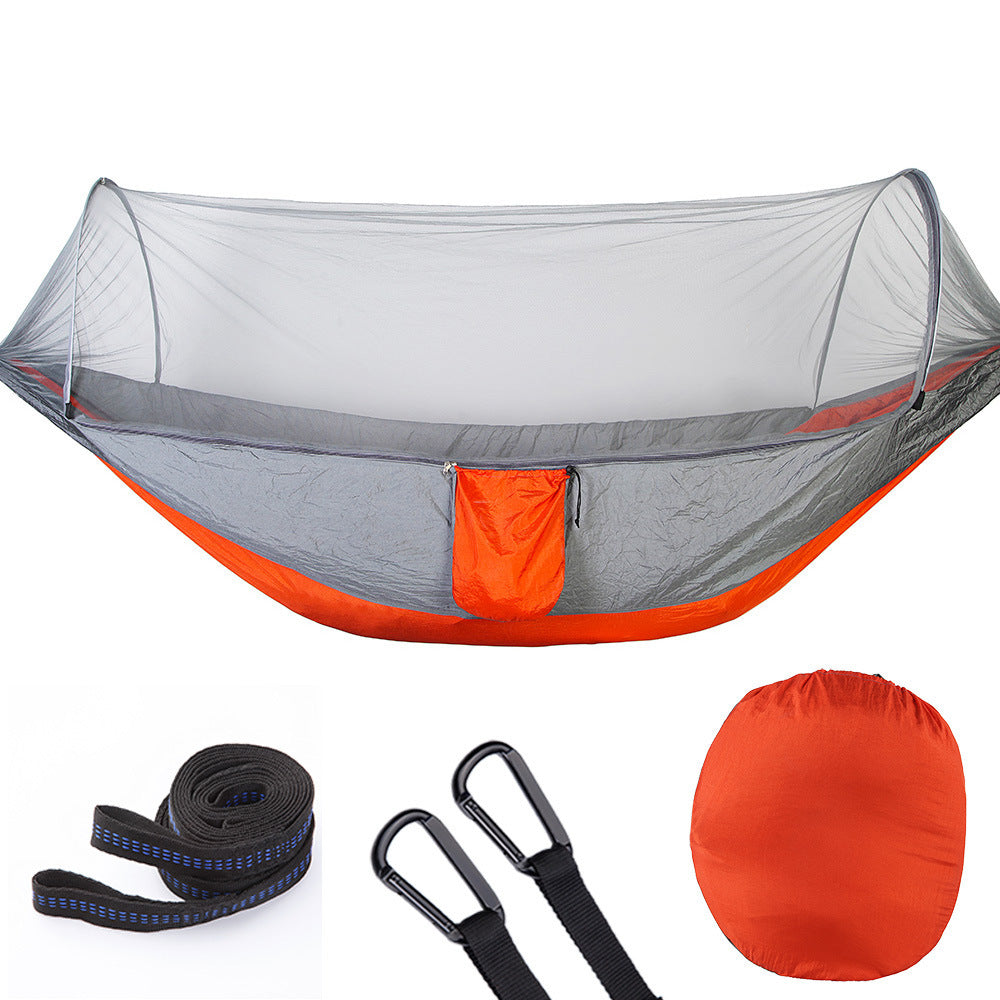 Fully Automatic Quick-Opening Hammock with Mosquito Net - Portable & Comfortable Outdoor Sleeping Gear