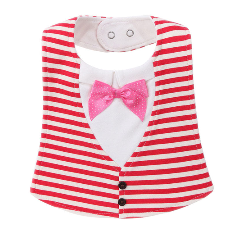 Gentleman Style Waterproof Baby Bibs - Adjustable Novelty Burp Cloths for Newborns & Toddlers