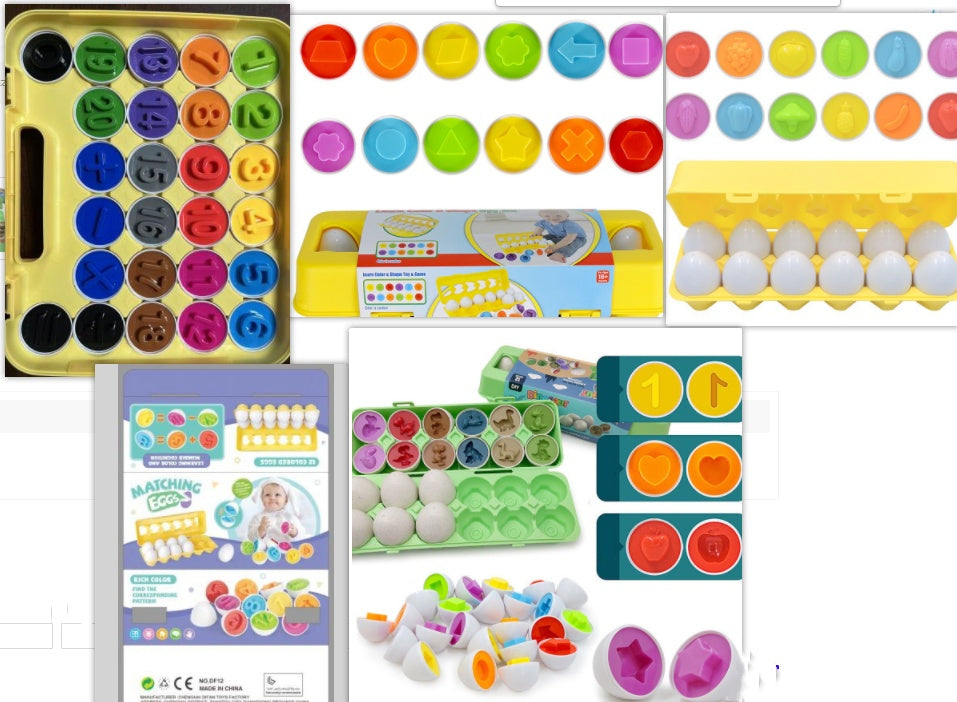 Baby Learning Educational Smart Egg Toy - Shape Matching & Sorting Montessori Toy for Kids & Children