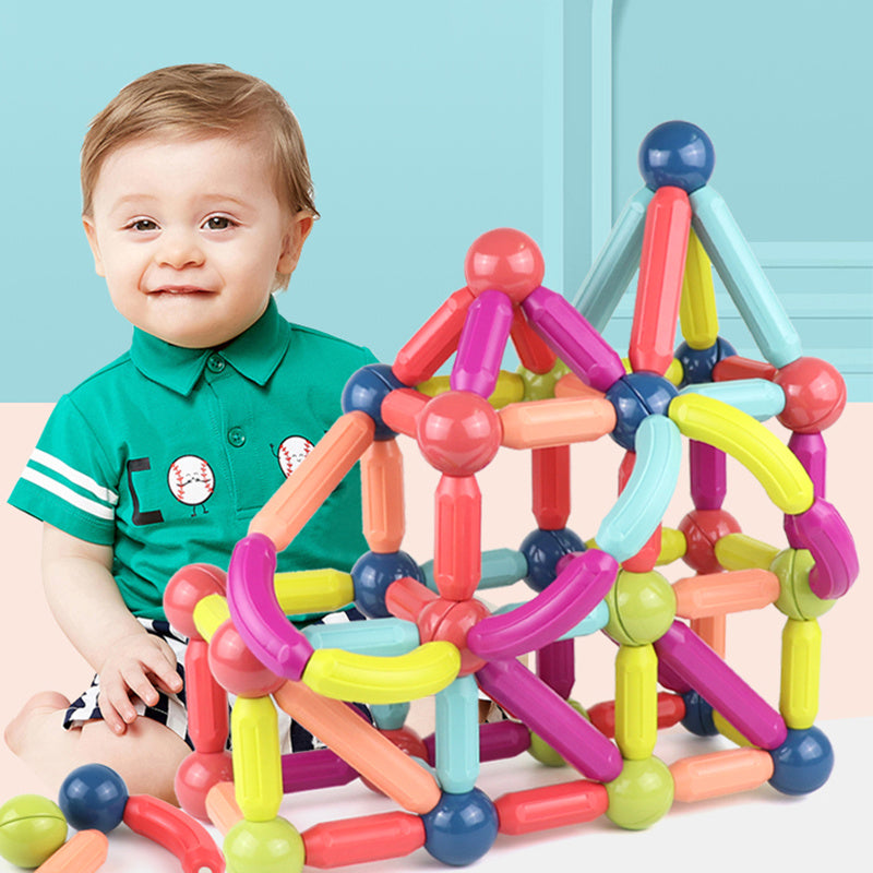 Baby Magnetic Building Blocks Set - Magnetic Stick & Toy Bricks for Kids | Educational Game for Children