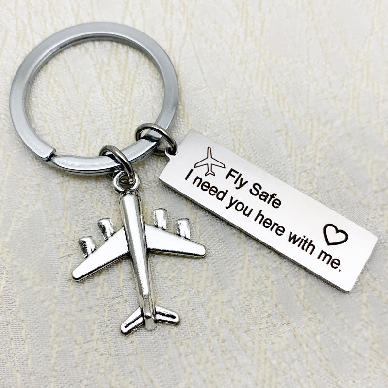 Drive Well Couple Gift - Airplane Accessory Pendant for Him & Her