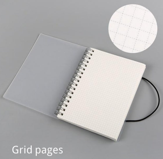 Plastic Cover Spiral Coil Notebook - Durable & Stylish Journal for Notes, School & Office Use