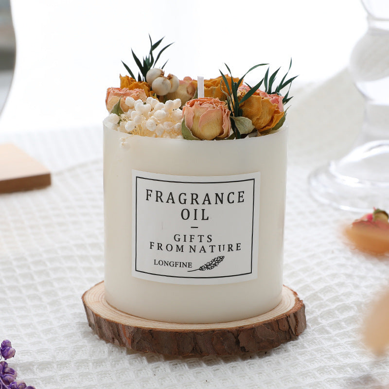 Dried Flowers Decor - Romantic Candles for Home & Special Occasions