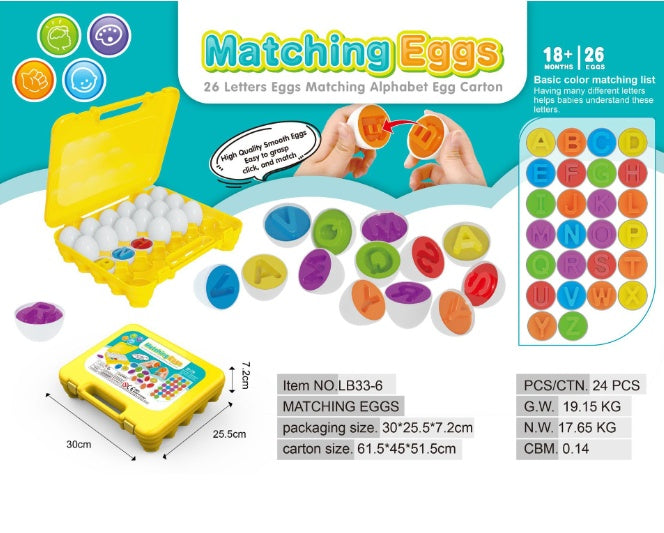 Baby Learning Educational Smart Egg Toy - Shape Matching & Sorting Montessori Toy for Kids & Children