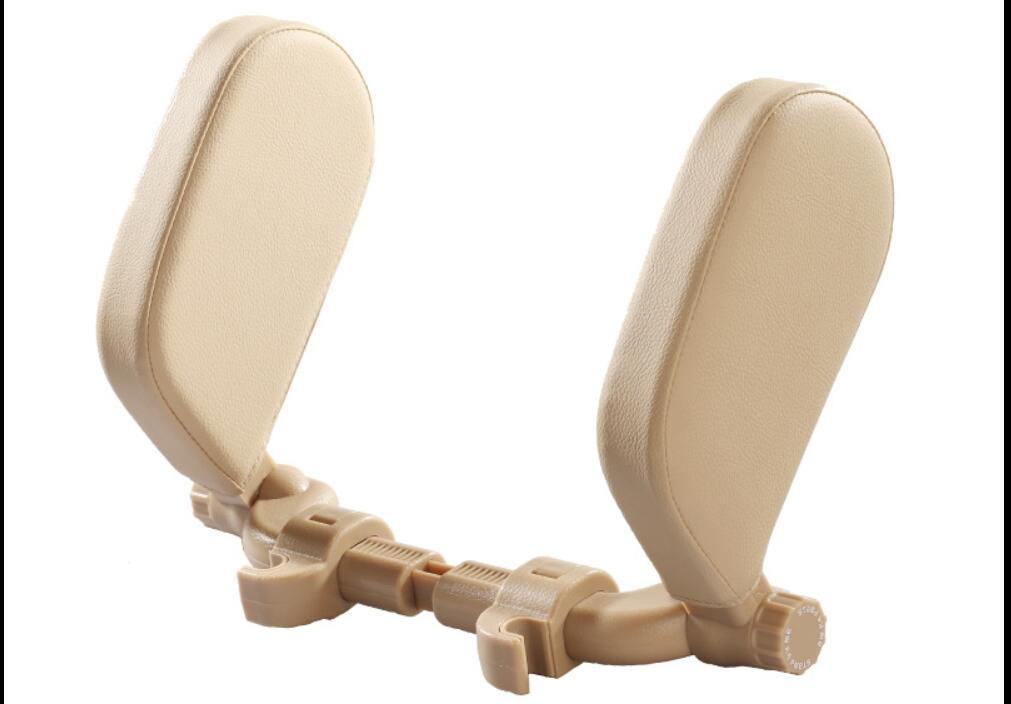 Adjustable Car Headrest Pillow - Soft Travel Seat Neck Support Cushion | Leather Auto Headrest for Comfortable Sleep