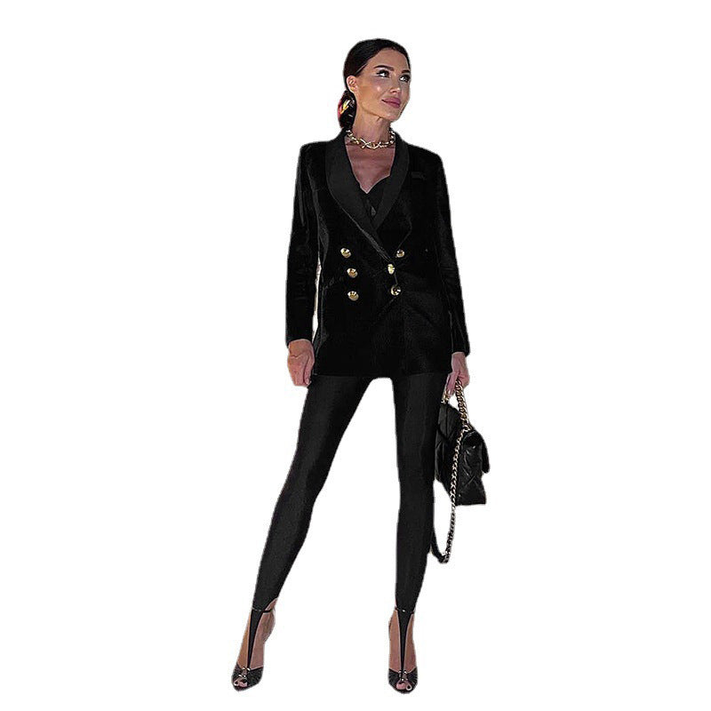 Women's High Waist Black Stretch Leggings