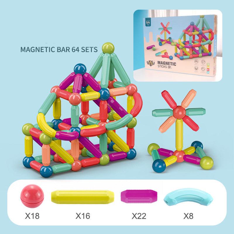 Baby Magnetic Building Blocks Set - Magnetic Stick & Toy Bricks for Kids | Educational Game for Children