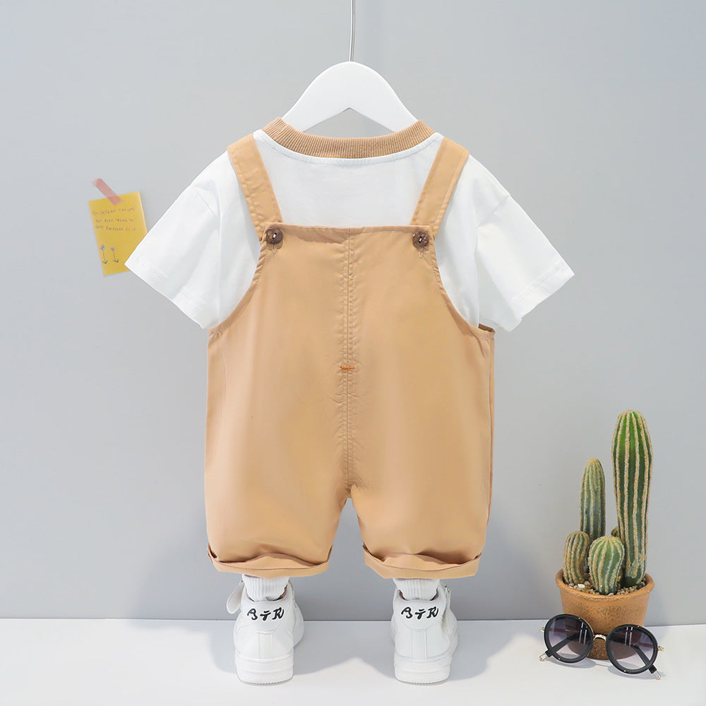 Baby Summer Cartoon Short-Sleeved Overalls - Children’s Clothing for Boys & Girls, Men & Women