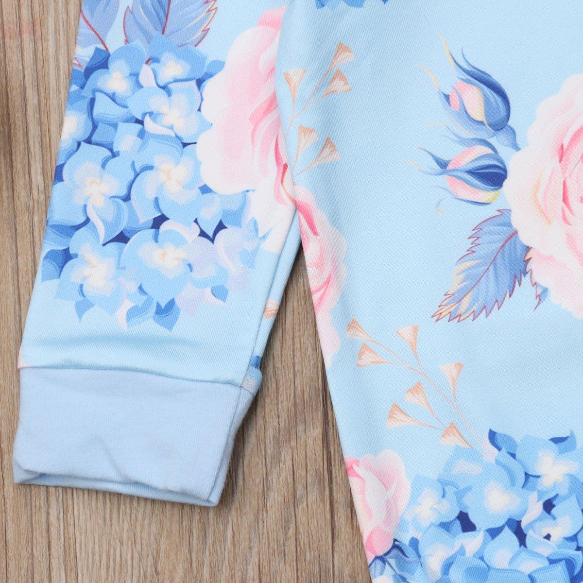 New Fashion Newborn Romper Floral Jumpsuit Baby Playsuit Girl Outfit Clothes Set For Girls