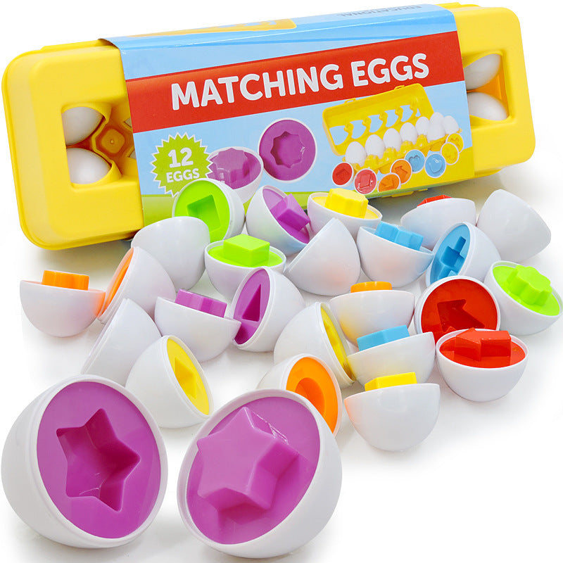 Baby Learning Educational Smart Egg Toy - Shape Matching & Sorting Montessori Toy for Kids & Children