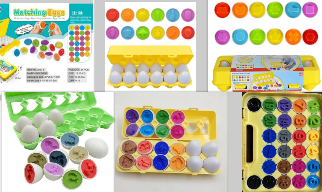 Baby Learning Educational Smart Egg Toy - Shape Matching & Sorting Montessori Toy for Kids & Children