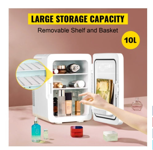 Household Refrigerating Box for Cosmetics & Beverages - Compact Storage Cooler for Skincare & Drinks
