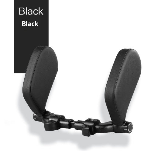 Adjustable Car Headrest Pillow - Soft Travel Seat Neck Support Cushion | Leather Auto Headrest for Comfortable Sleep