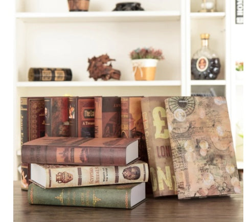 Retro Decorative Fake Books - Vintage-Inspired Book Ornaments for Home & Office Décor